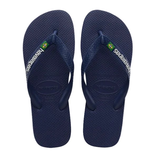 MEN - NAVY BLUE BRAZIL LOGO - Havaianas