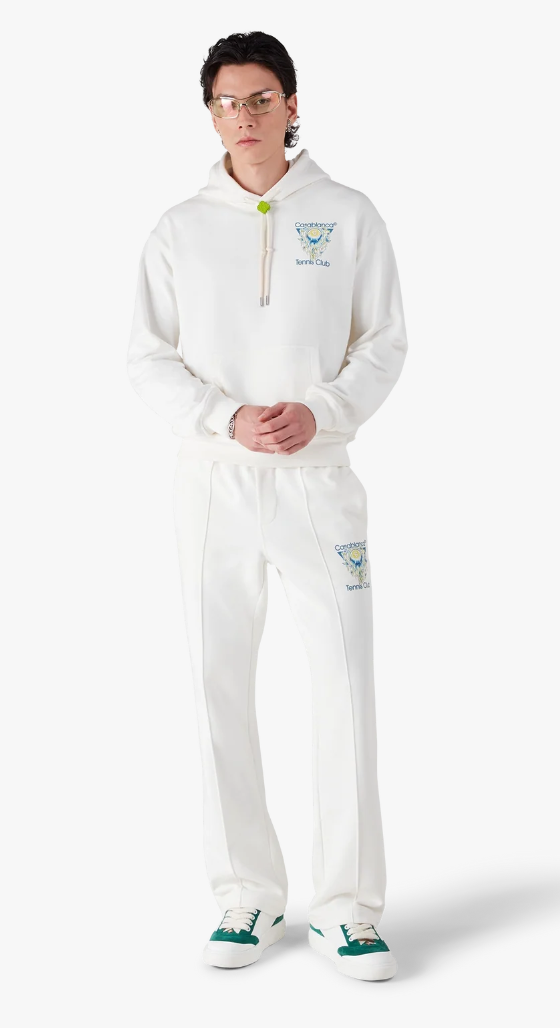 MEN - HOODIE L'ARCHE DE TENNIS White/Blue - Casa Blanca