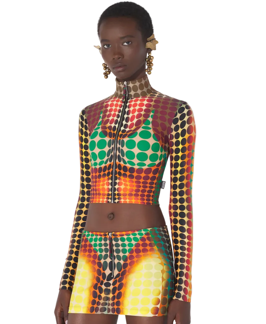 WOMEN - RE-EDITION THE BROWN DOTS TOP - JPG