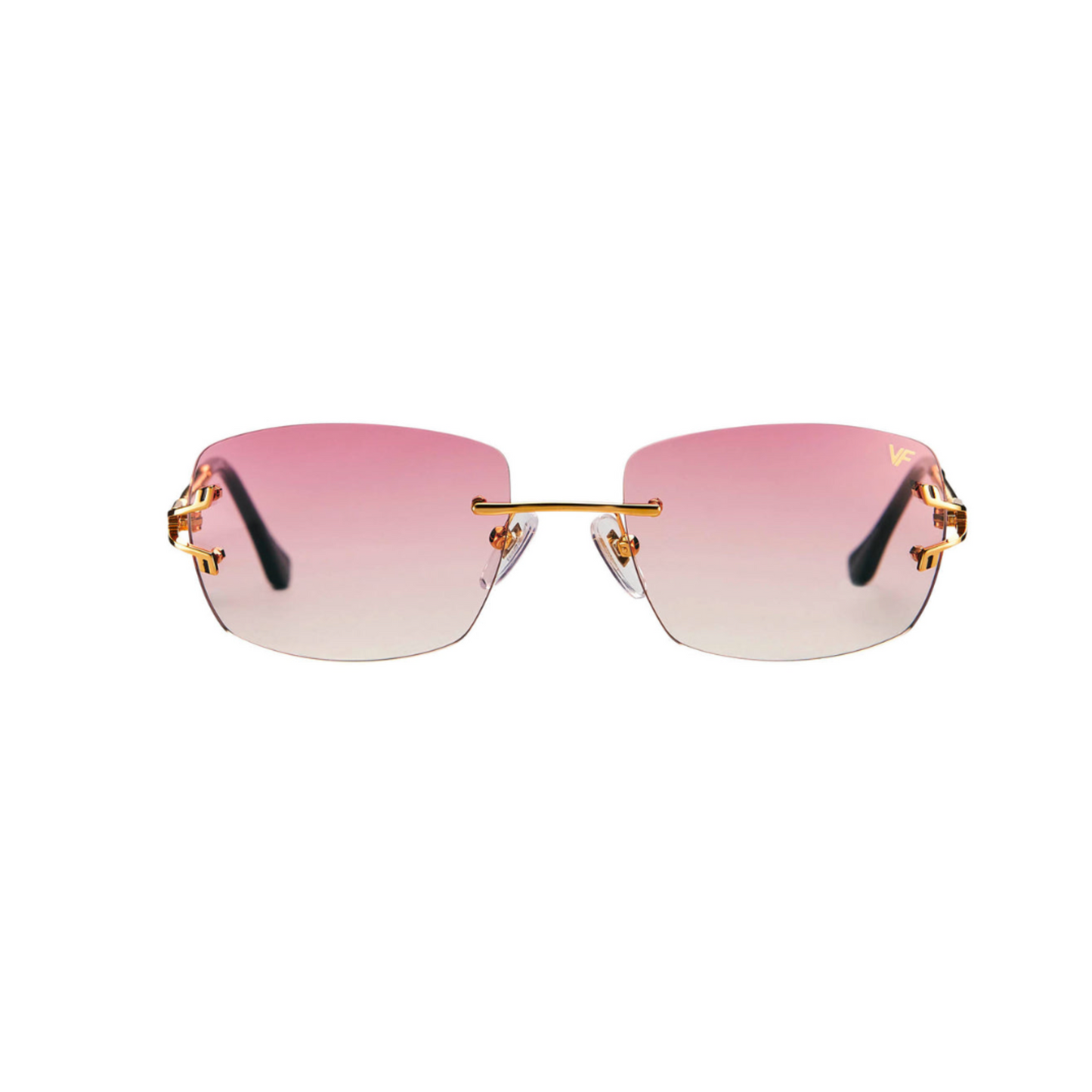 Bal Harbour Rimless Drill Mount 24KT Gold Yellow Gold / Pink Gradient - VF