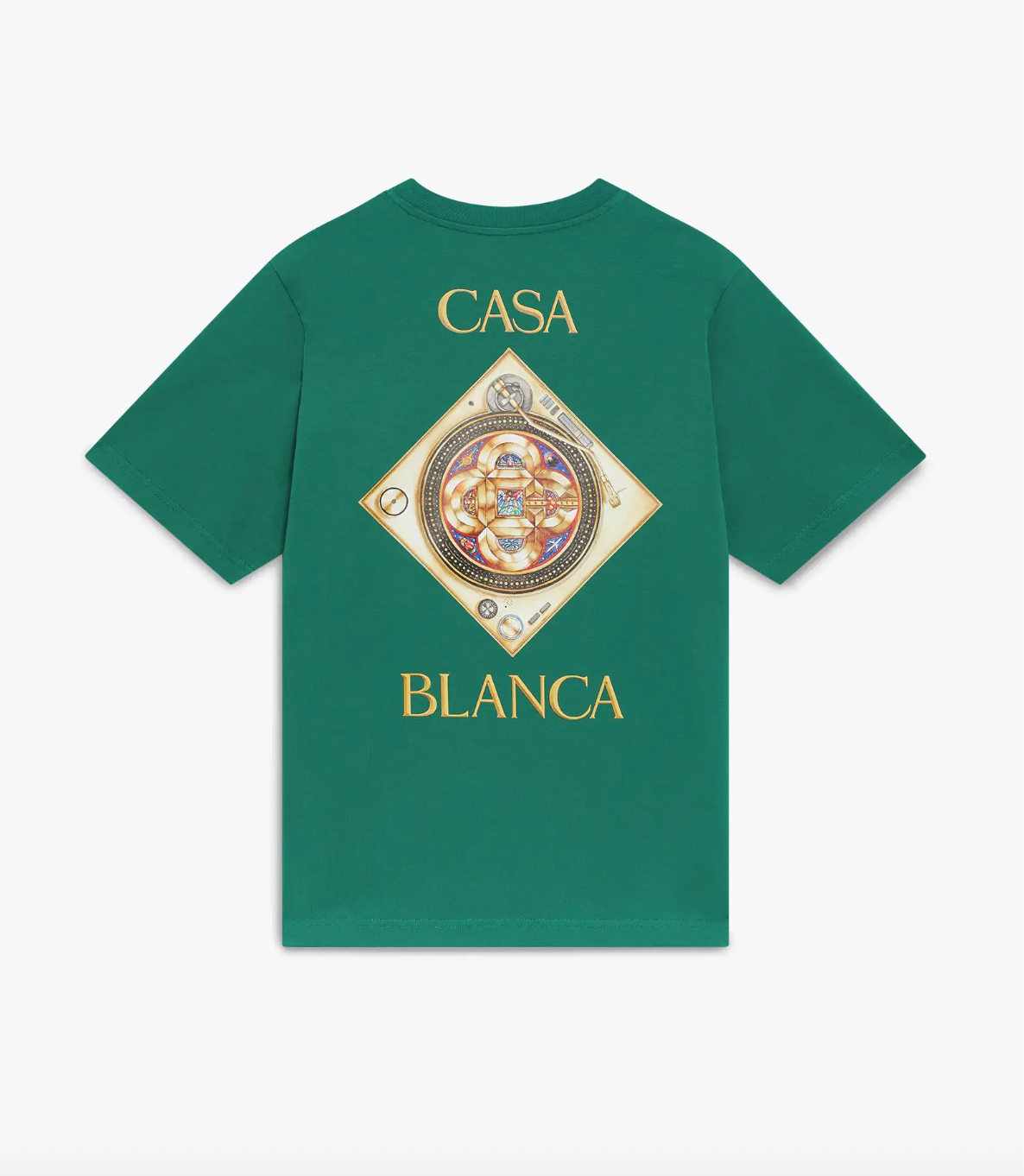 MEN - Green Plafond Orne De Musique Short Sleeve T‑Shirt - Casa Blanca