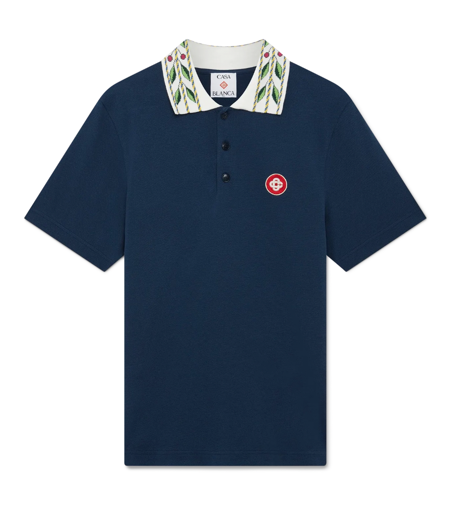 LAUREL PIQUE POLO NAVY - CASABLANCA