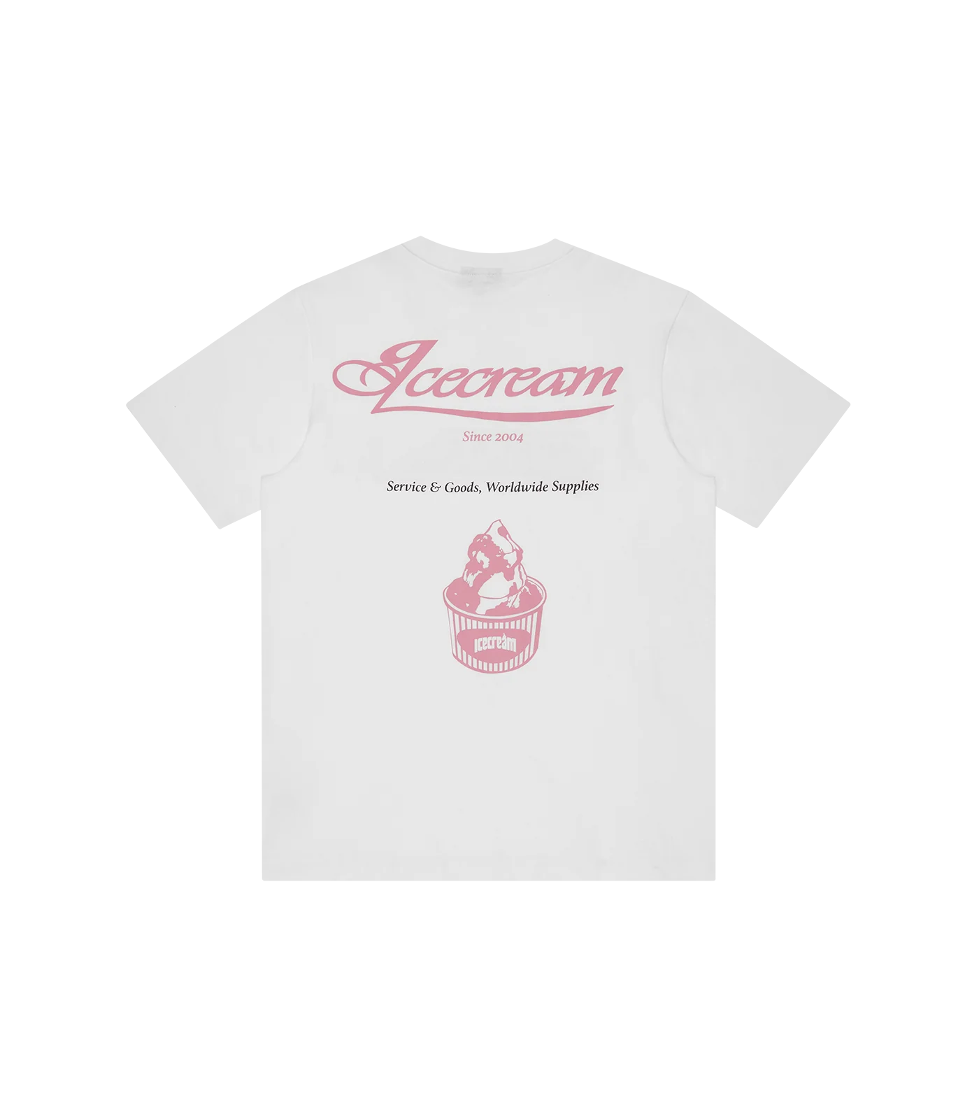 MEN - T-SHIRT NICE TO SEE U AGAIN WHITE - Ice Cream