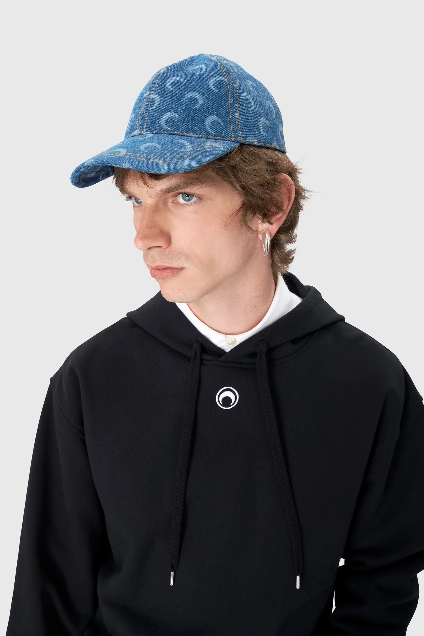 HAT - BASEBALL DENIM MOON LASER BLUE - Marine Serre