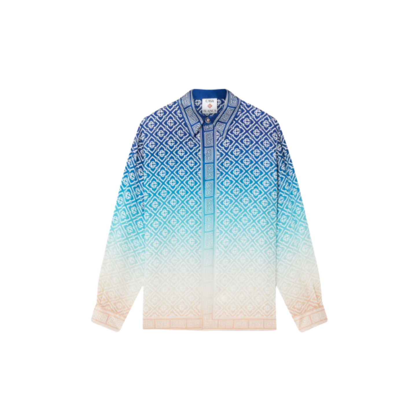 Jacquard Gradient Silk Shirt Multicolor Casa blanca