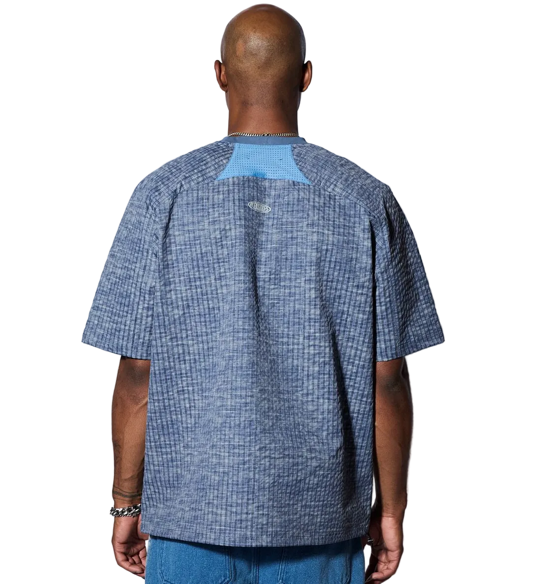 MEN -OVAL TECH SHIRT - PLAESURES - Blue