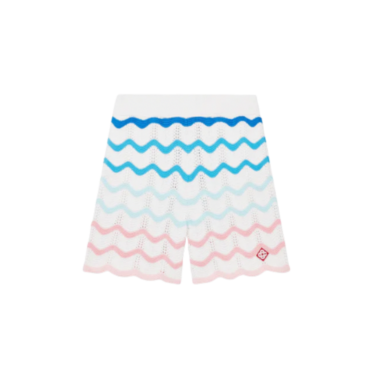 MEN - Gradient waves crochet Short Knit Mutli/BluePink - Casa Blanca