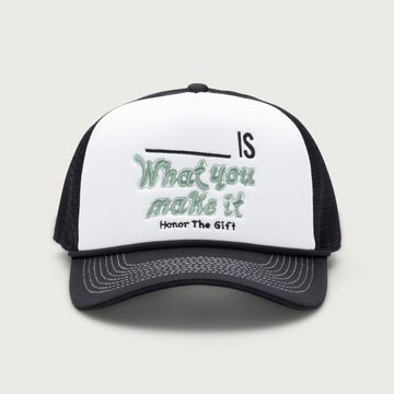 HAT - MAKE IT TRUCKER CAP BLACK - HTG