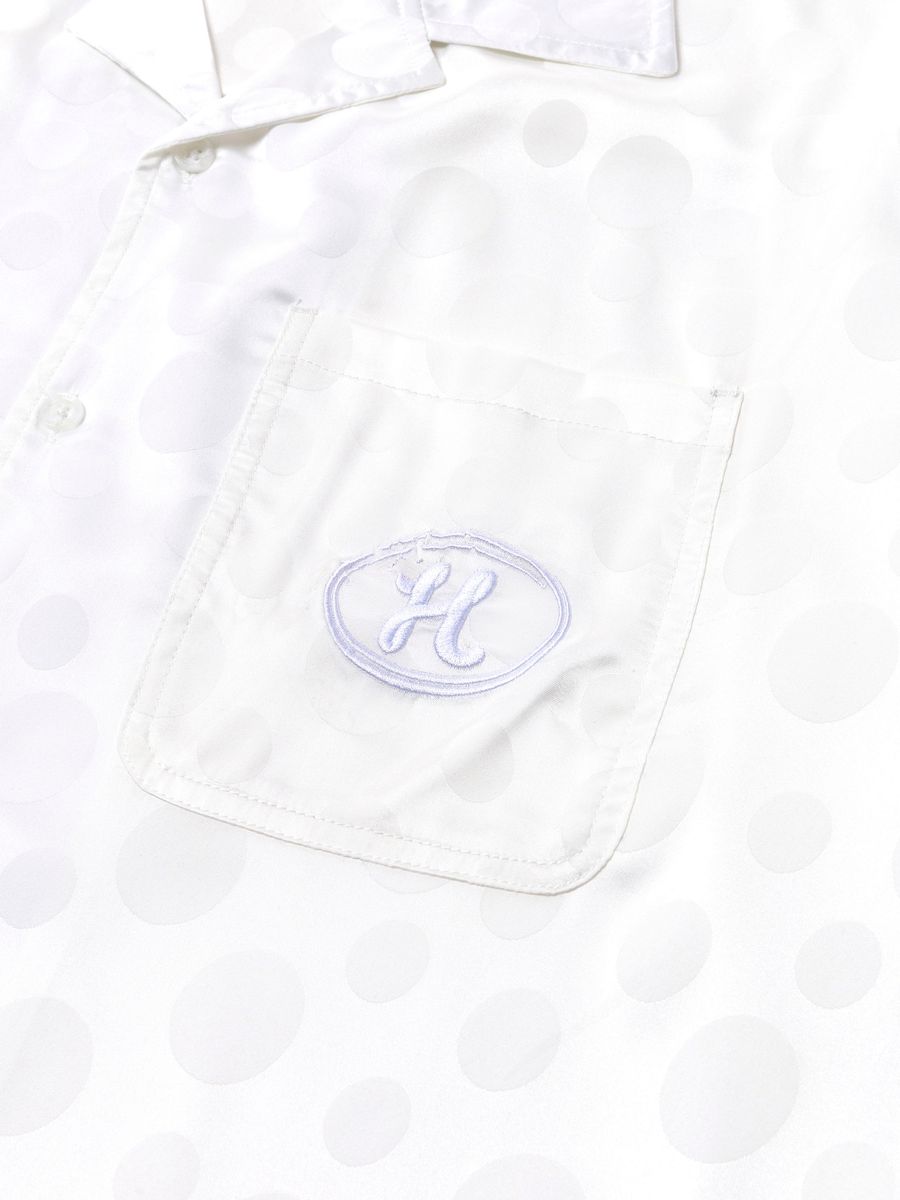 MEN - SHIRT POKA DOT CAMP WHITE - HTG