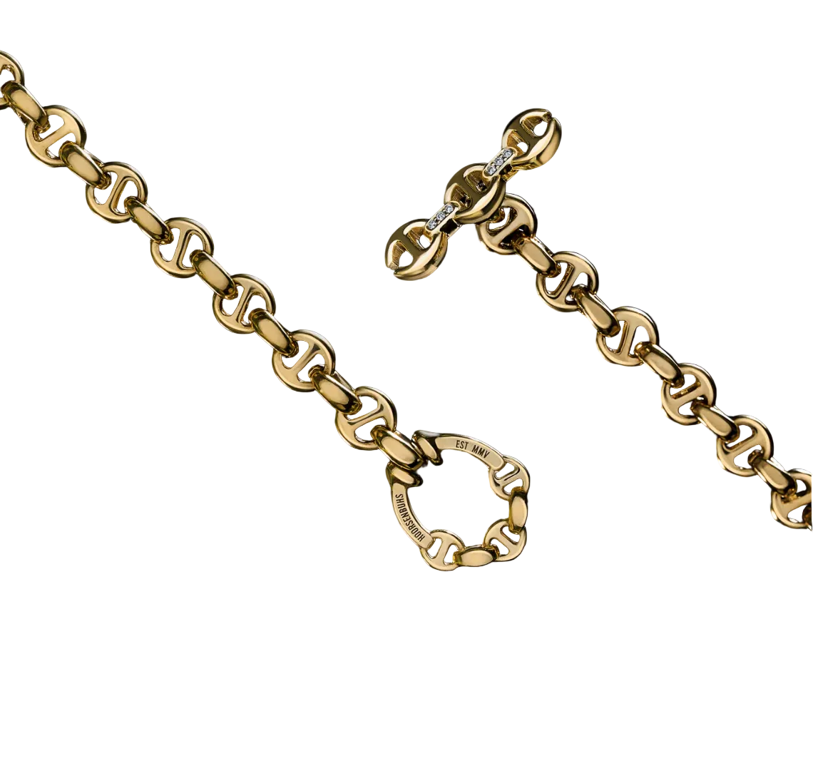ID BRACELET GOLD AND DIAMOND - Hoorsenbuhs