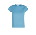 WOMEN - T-SHIRT BLUE WITH LOGO - The Attico