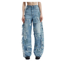 WOMEN - Full Distress Arch Denim - WDW