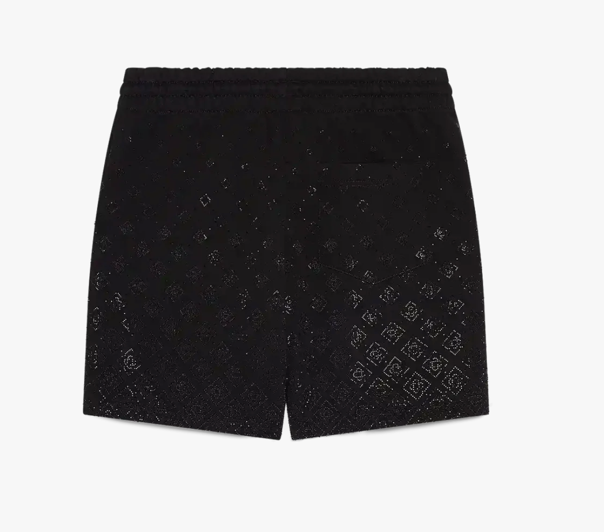 MEN - Crystal Monogram Sweatshort Black - Casa Blanca