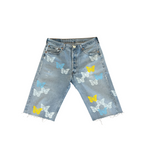 MEN - BUTTERFLY DENIM SHORT MULTI COLORS - About Dreams
