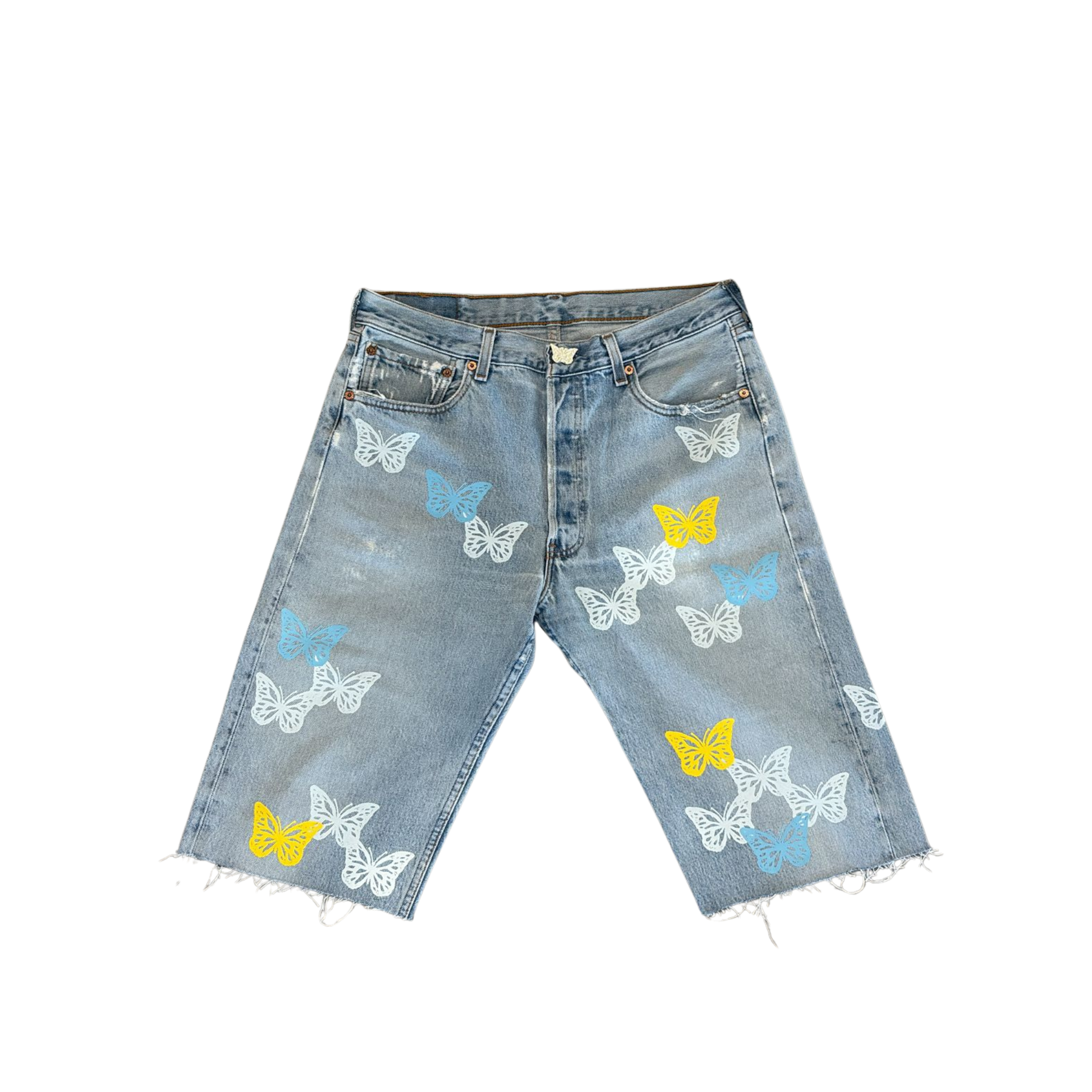 MEN - BUTTERFLY DENIM SHORT MULTI COLORS - About Dreams