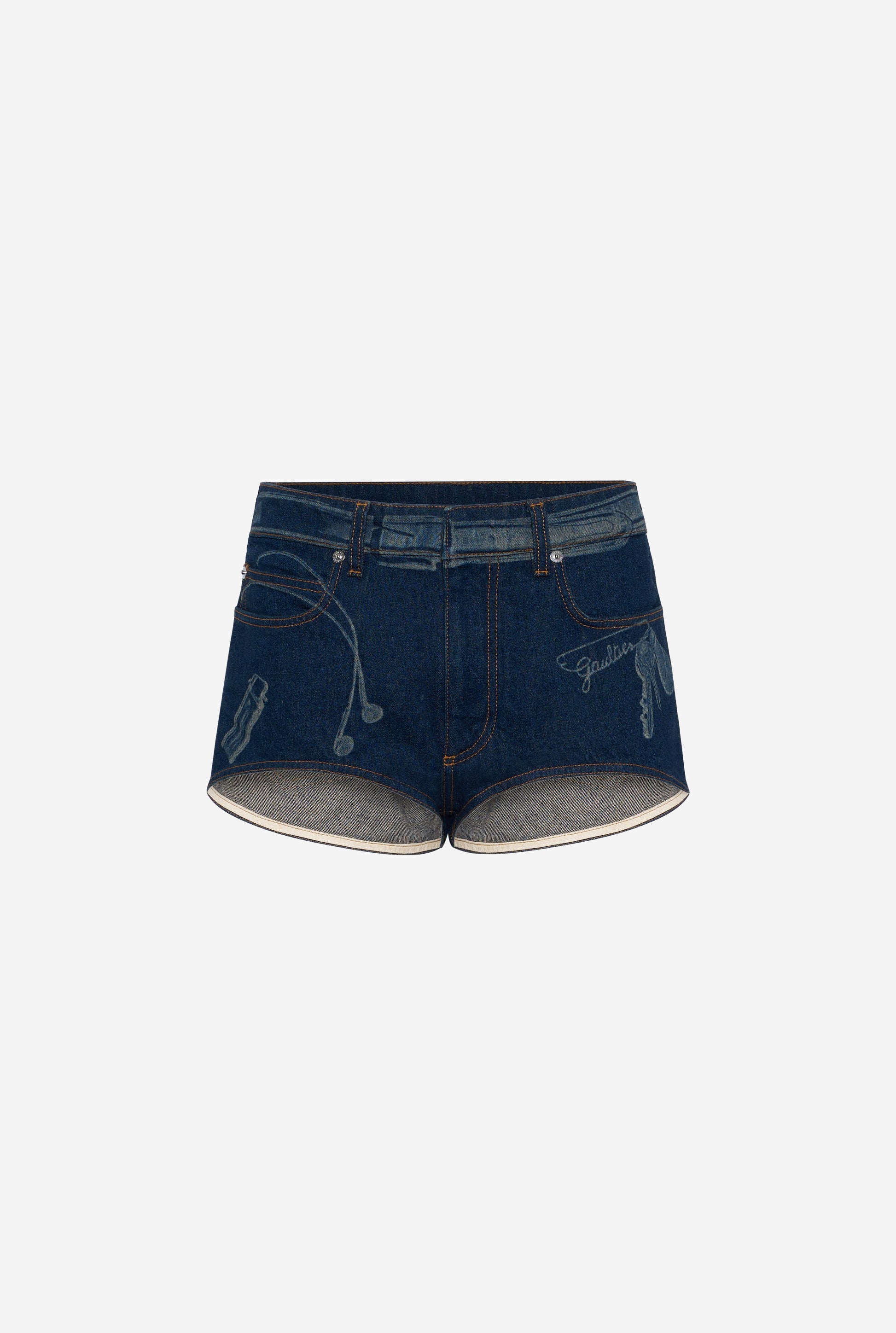 WOMEN - MINI SHORT TROMPE L'OEIL DENIM - JPG
