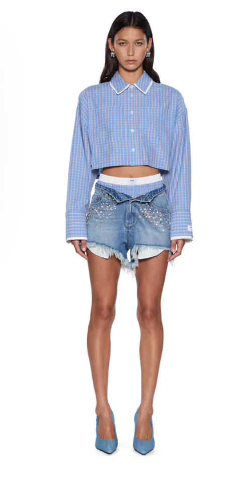 WOMEN - Balter shirt blue check - Ksubi