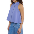 WOMEN - NO SLEEVE SHIRT POPELINE Bleu/White - Marni