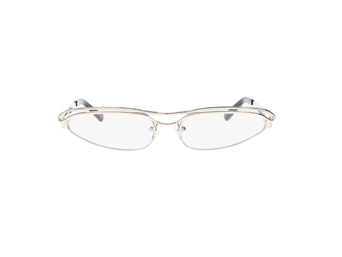 WOMEN - SILVER BLACK SUNGLASSES - The Attico