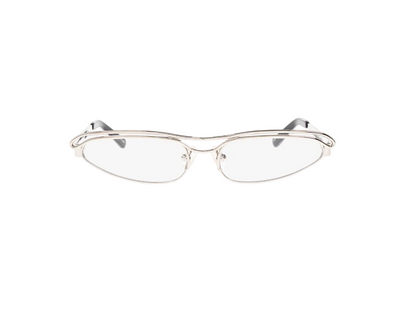 WOMEN - SILVER BLACK SUNGLASSES - The Attico