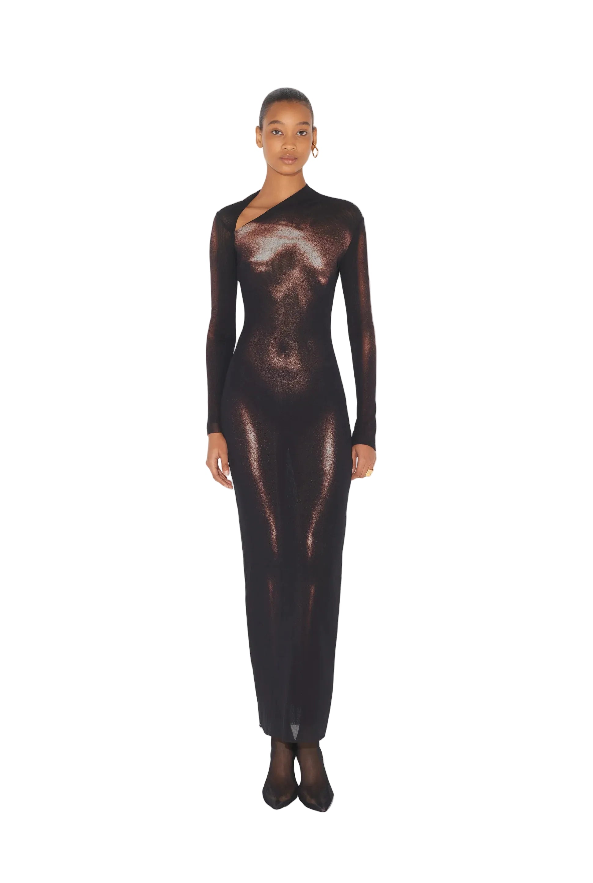 WOMEN - The Long Bronze Body Dust Dress - JPG