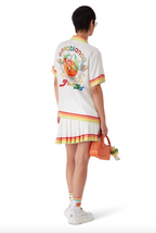 WOMEN - Orange Mascot Pleated Silk Twill Skirt - Casa Blanca