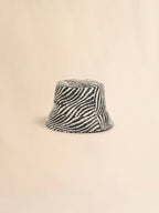 Bob en tissu noir effet raphia avec motif ondulé - Marni