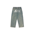 MEN - RUNNING DOG TRIPLE SCOOP DENIM PANT VINTAGE WASH - Ice Cream