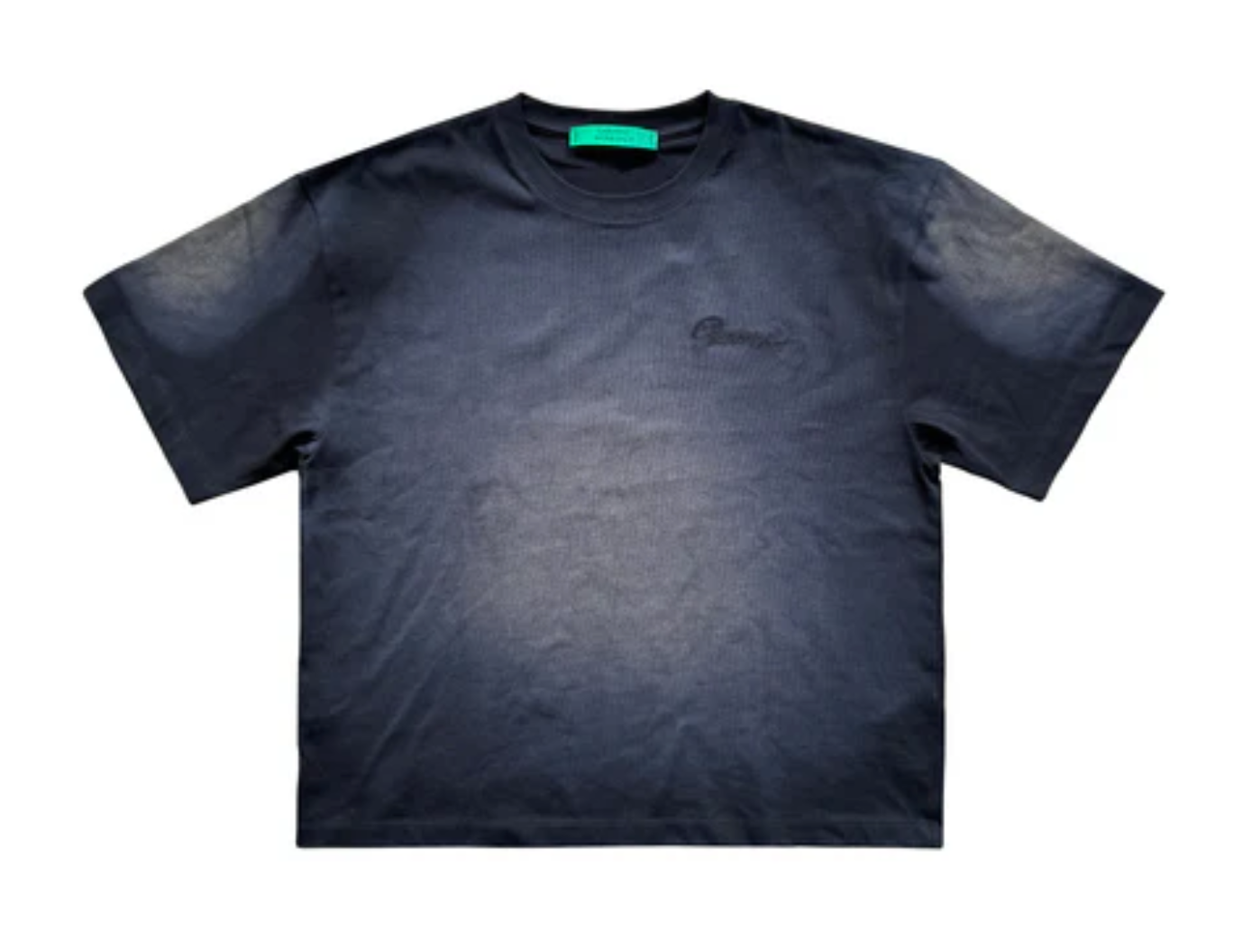 MEN - Vintage Treatment Boxy Tee Black - Garment Workshop