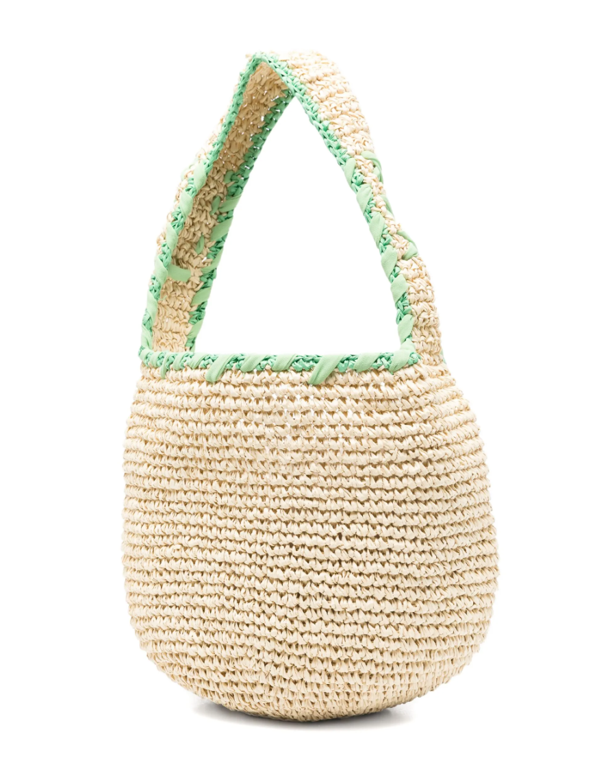 WOMEN - PETIT SAC HOBO NASSA RAFIA VERT - Marni