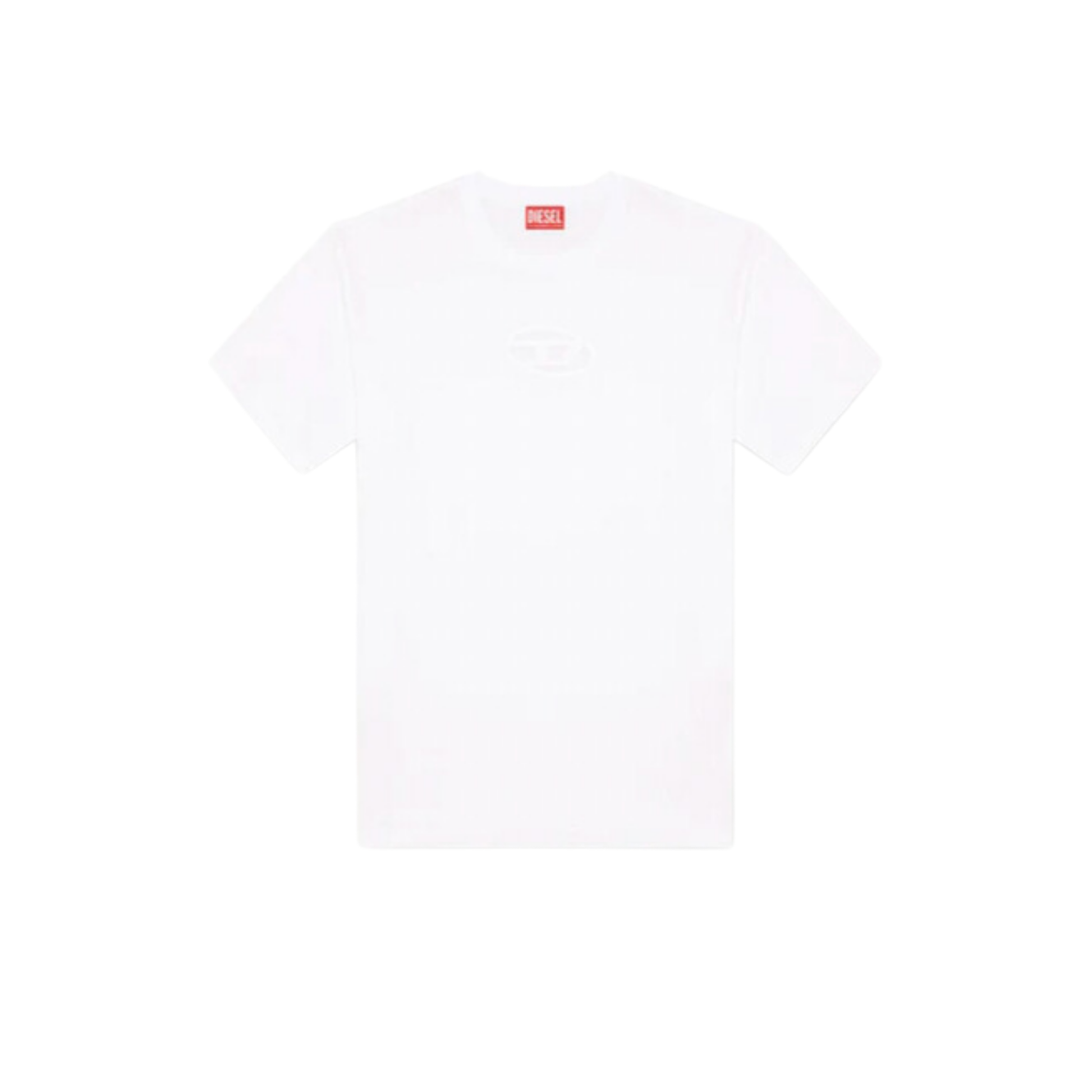 MEN - T-Shirt White D Brodé - Diesel