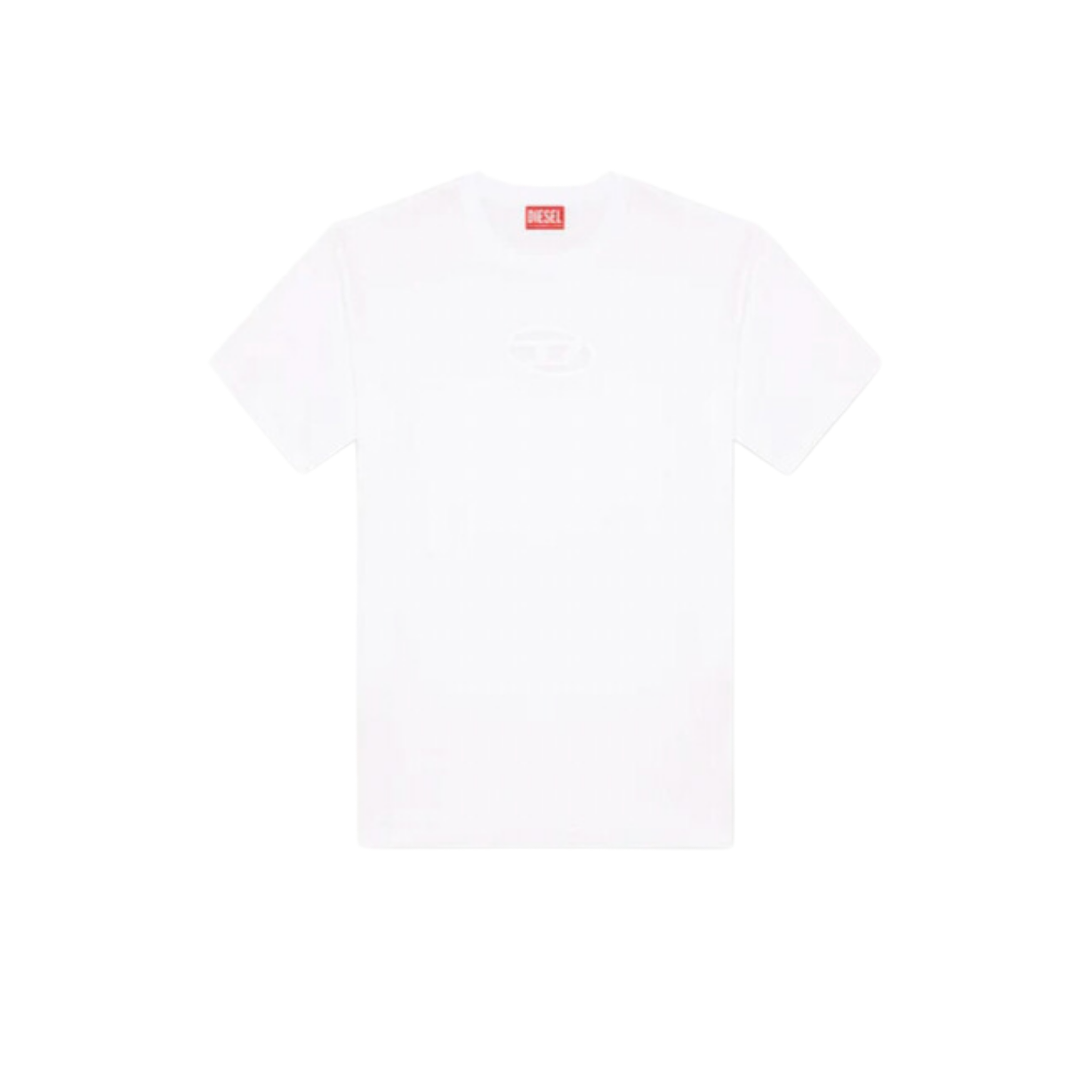 MEN - T-Shirt White D Brodé - Diesel