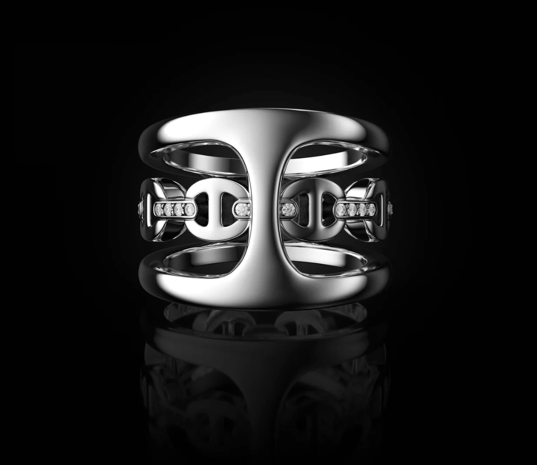 RONG PHANTOM CLIQUE MIXED SILVER AND DIAMOND - Hoorsenbuhs