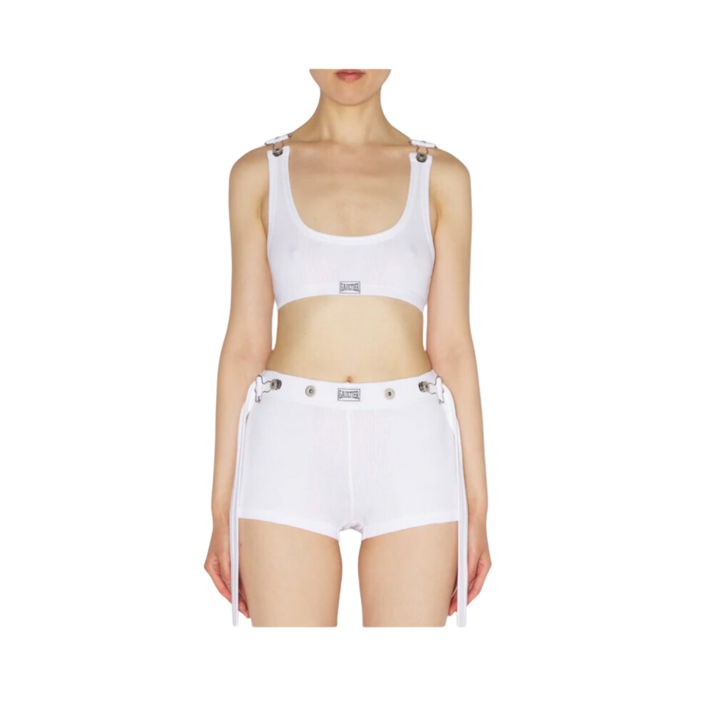 WOMEN - Crop Tank Top White ClipCrop- JPG