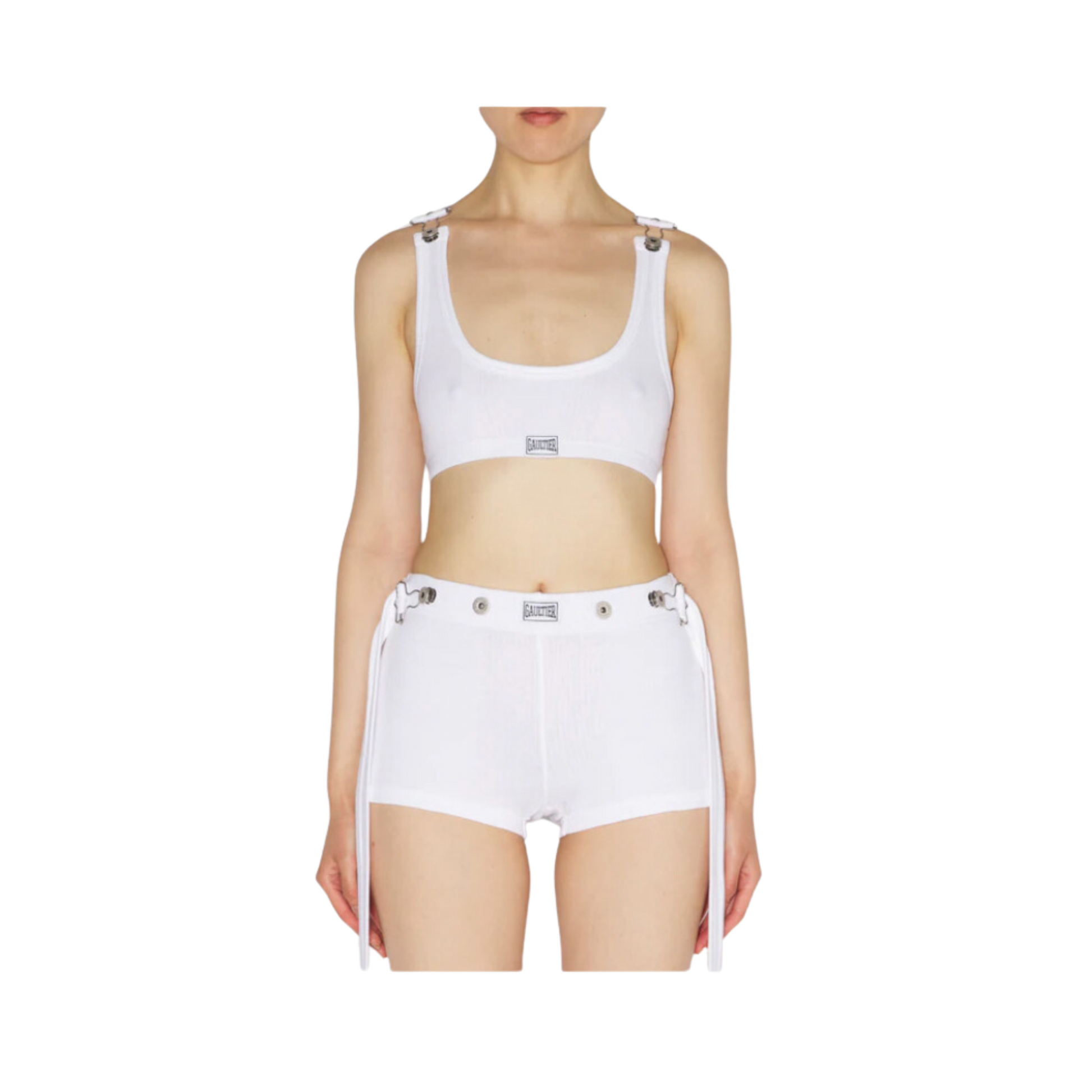 WOMEN - Crop Tank Top White ClipCrop- JPG