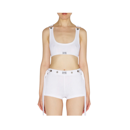 WOMEN - Crop Tank Top White ClipCrop- JPG