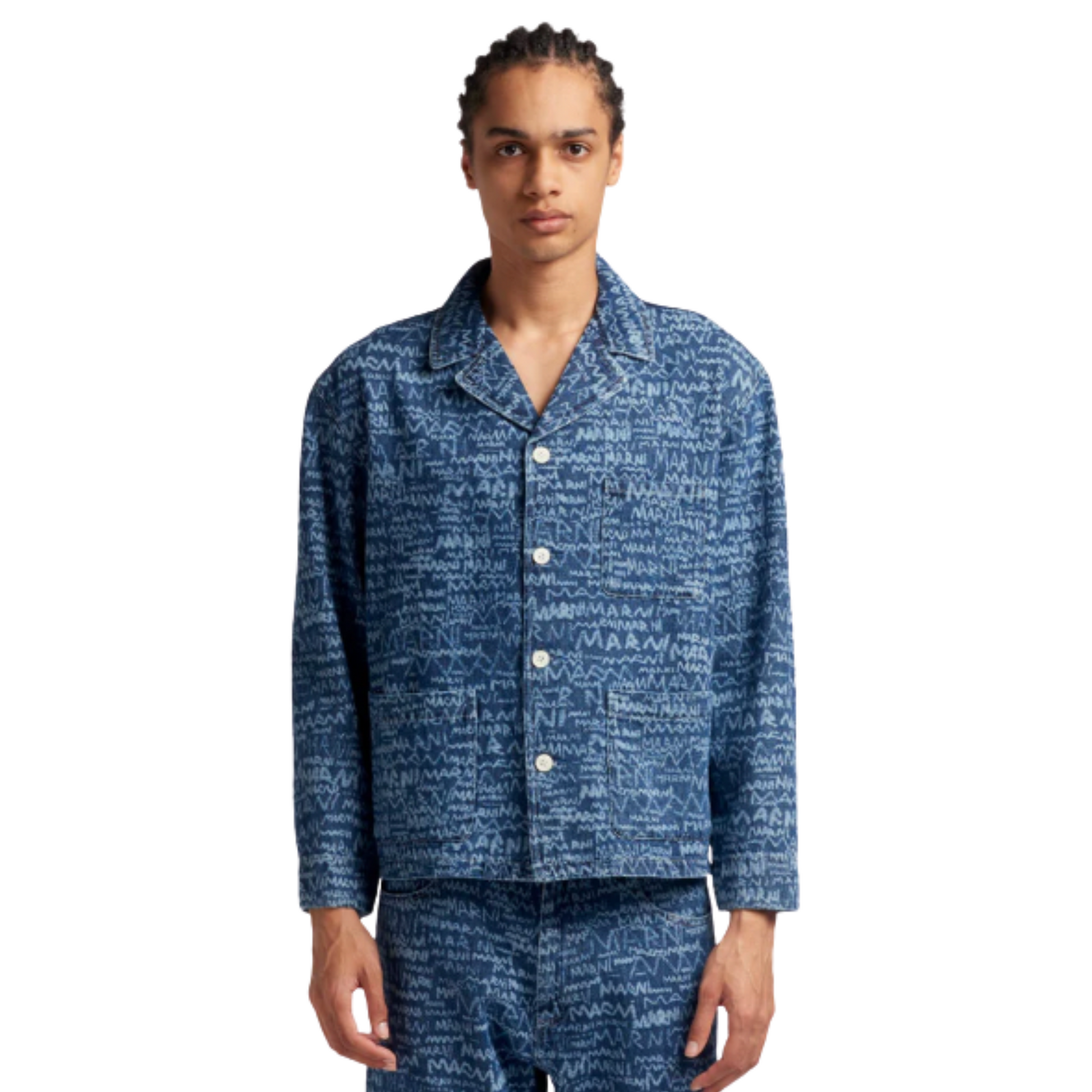 MEN - CHEMISE LONGUE EN DENIM BLEACHED - Marni