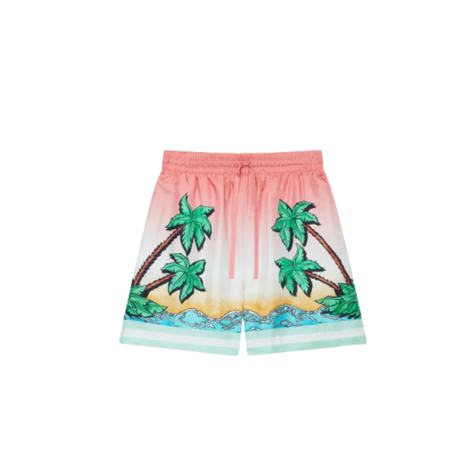MEN - SHORT DRAWSTRING CLASSIC TENNIS CLUB Pink/Green - Casa Blanca