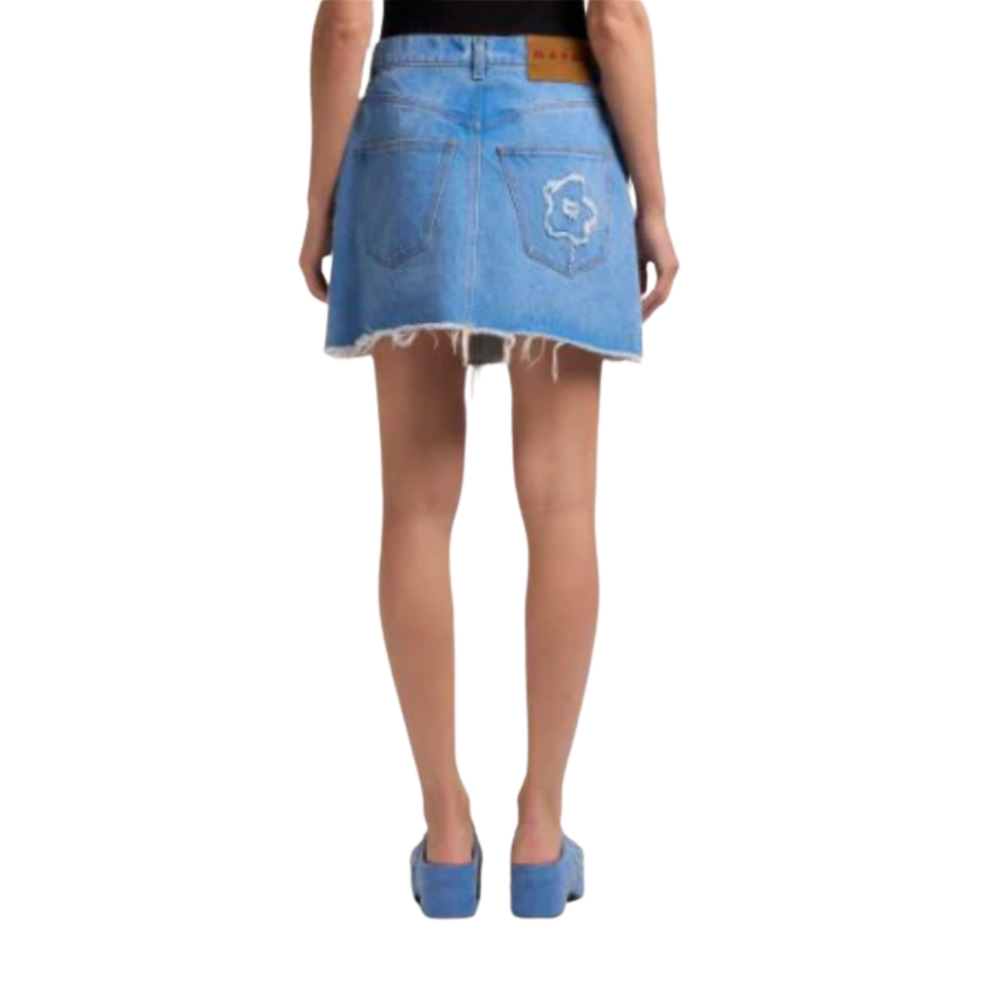 WOMEN - SKIRT PATCHED WASHED FLOWER DENIM - Marni