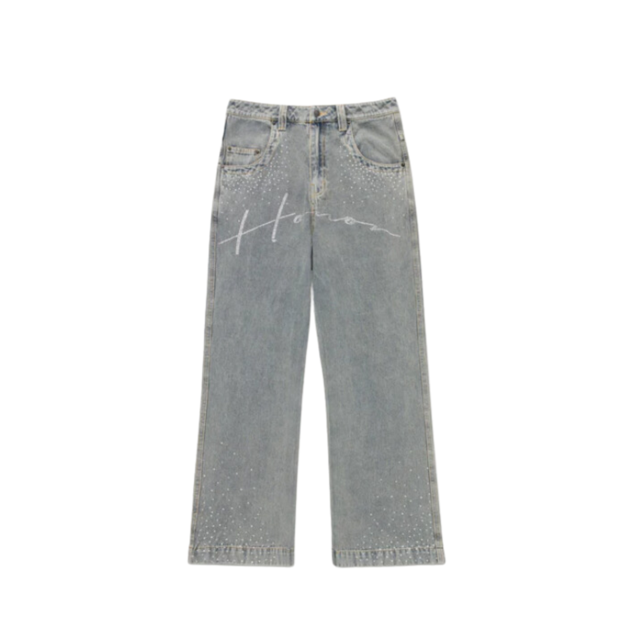 MEN - PANT RHINESTONE WIDE LEG Jean - HTG