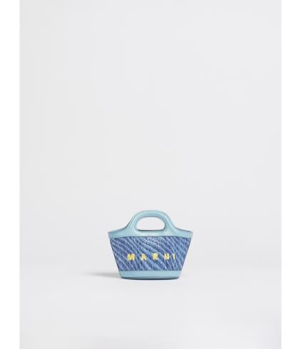 BAG - MINI TROPICALIA RAFIA BLACK/BROWN - Marni