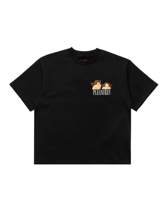 MEN - T-SHIRT DYNAMIQUE SHORT SLEEVE CREWNECK BLACK - Pleasures