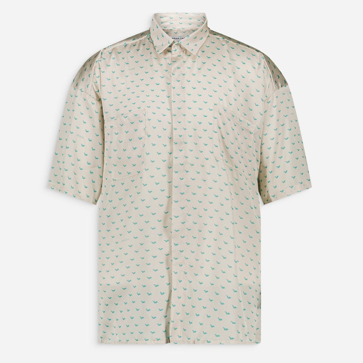 Swan Paris X Le Corner Saint Barth Collab Chemise Blanc Et Bleu