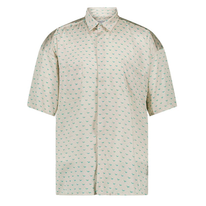 Swan Paris X Le Corner Saint Barth Collab Chemise Blanc Et Bleu