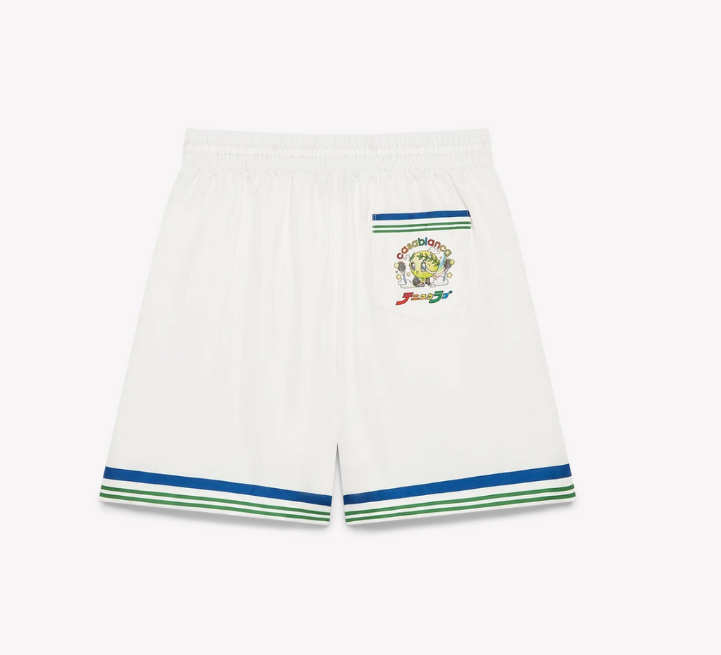 MEN - SILK SHORT MASCOT TENNIS CLUB ICON TWILL - Casa Blanca