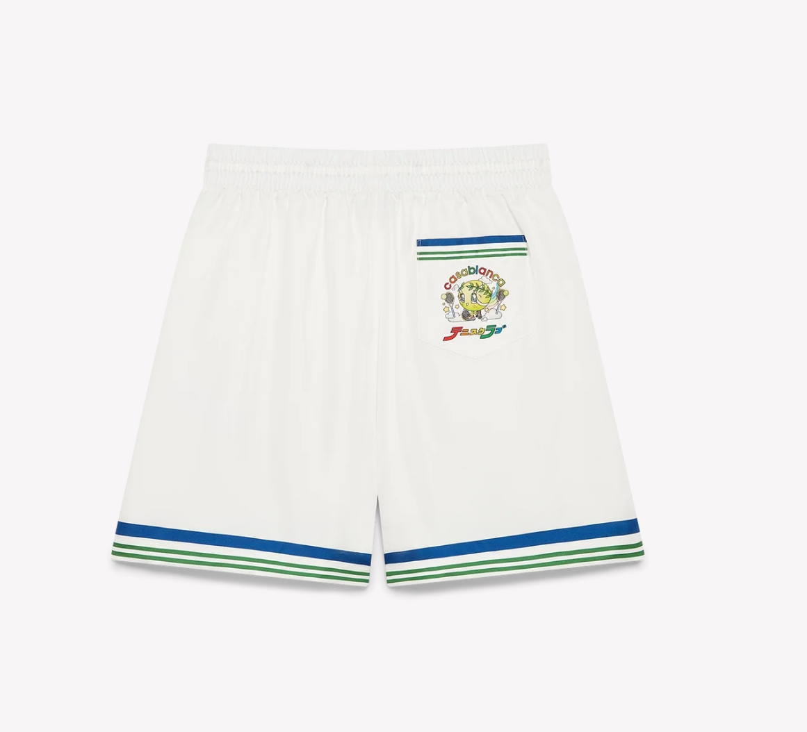 MEN - SILK SHORT MASCOT TENNIS CLUB ICON TWILL - Casa Blanca