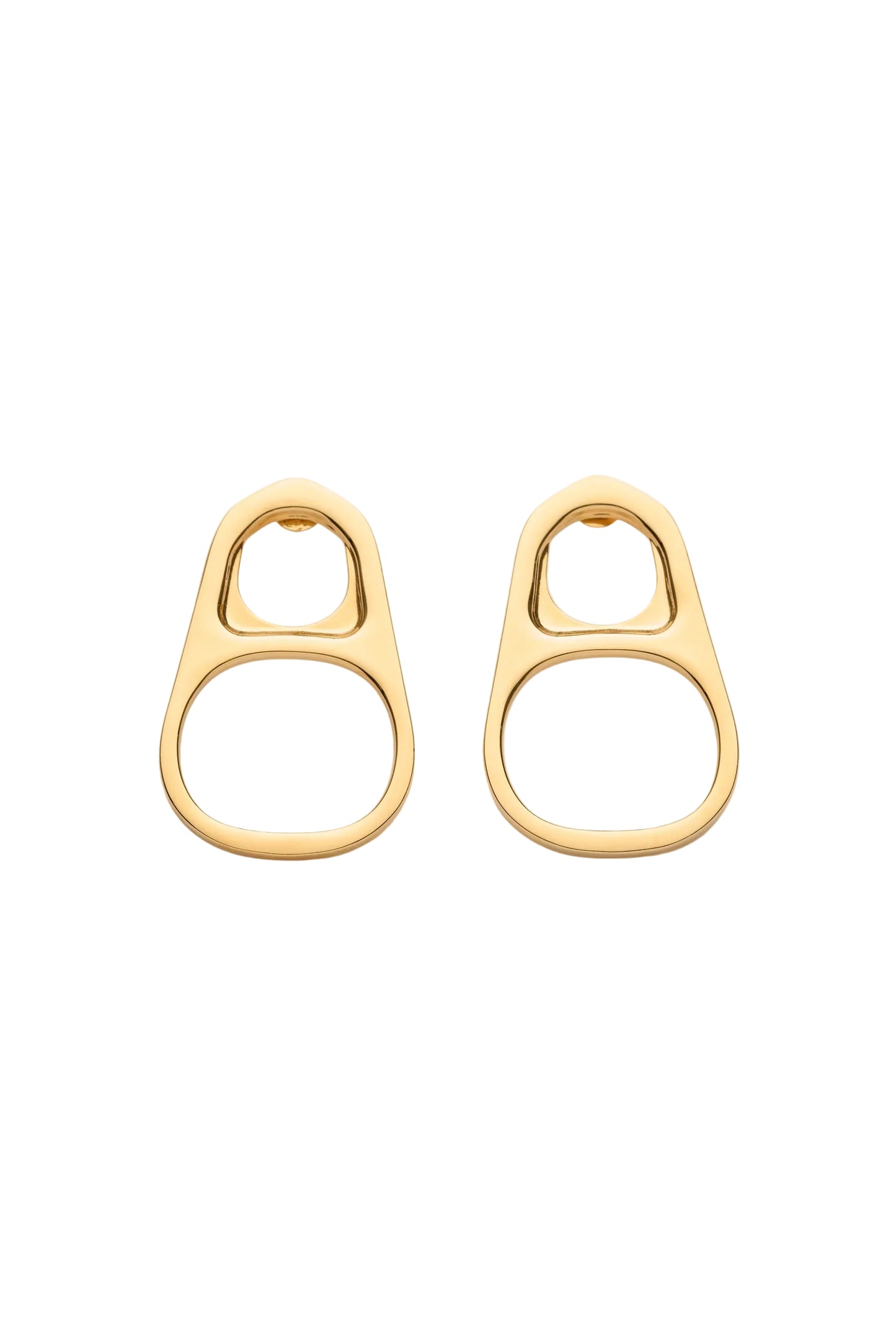 Earrings The Gold-Toned Ring-Pull - JPG