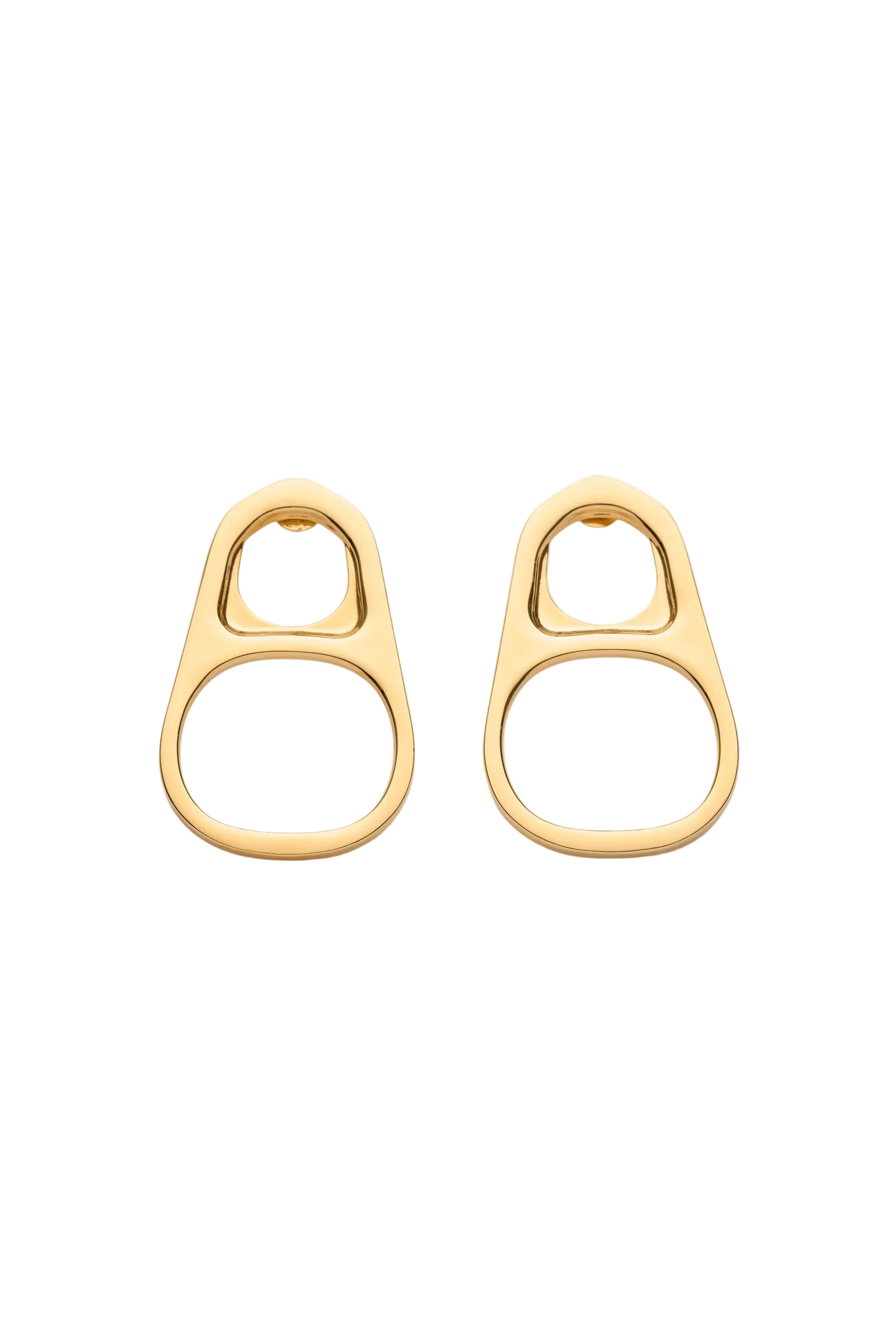 Earrings The Gold-Toned Ring-Pull - JPG