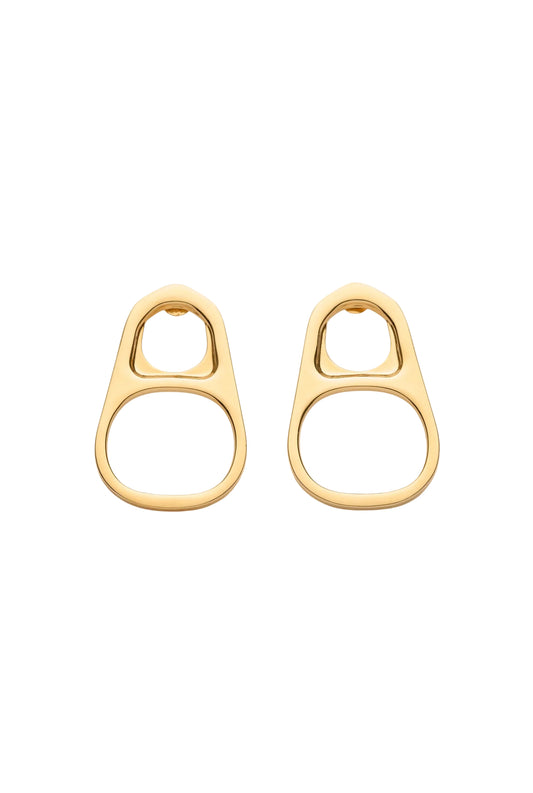 Earrings The Gold-Toned Ring-Pull - JPG