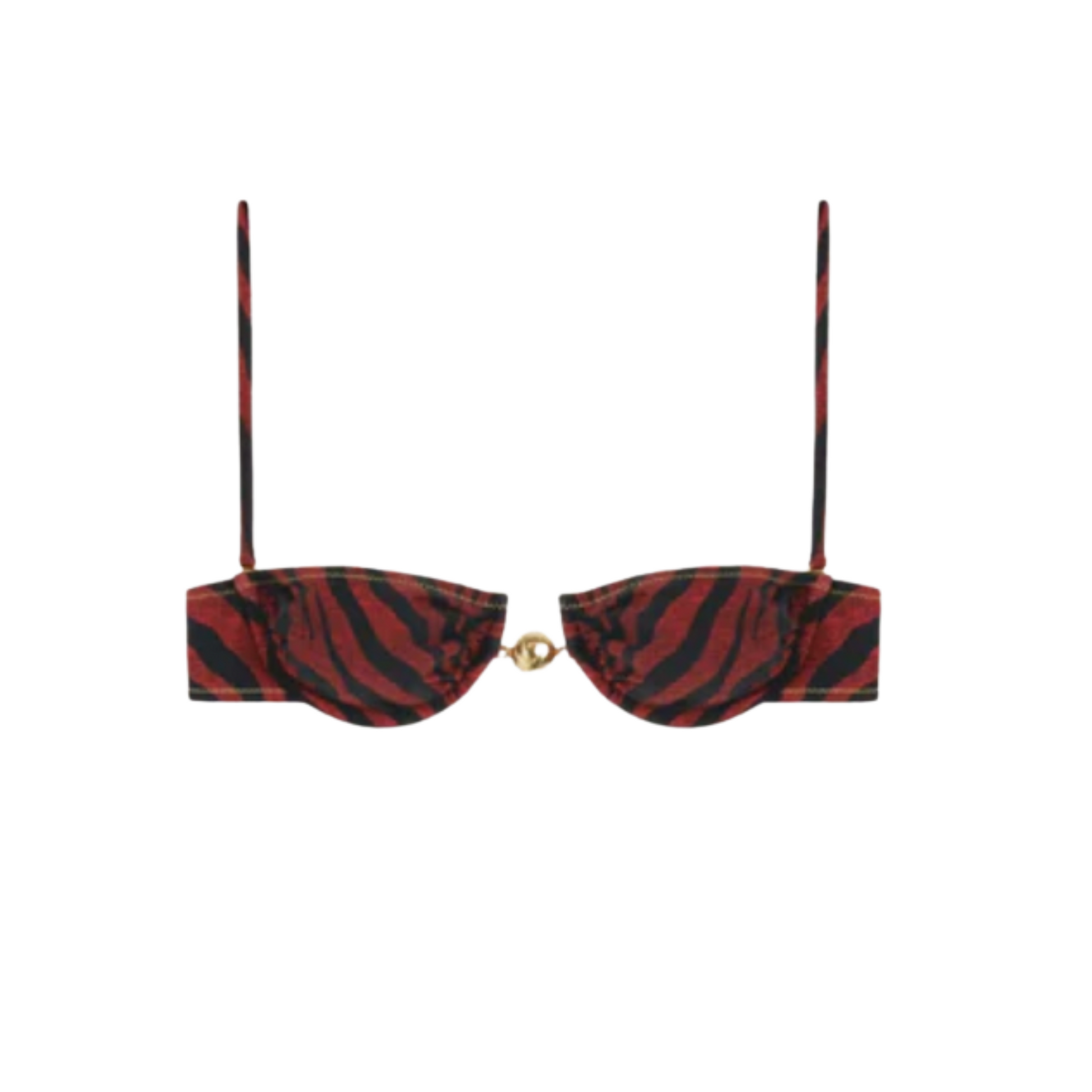 BIKINI - HAMMOND TOP BROWN TIGER PRINT - Reina Olga